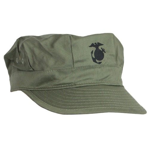 WW2 Military Army  USMC Marine Corps P44 HBT Cap  Hat - New - All Sizes