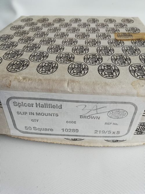 Box Of 34  Spicer Hallfield Slip-in Photo Mounts for 5" x 5" prints — image 5