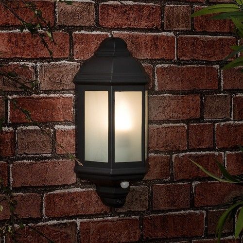 PIR Sensor Outdoor Wall Lantern Security Patio Lighting LED Garden Walkway Light