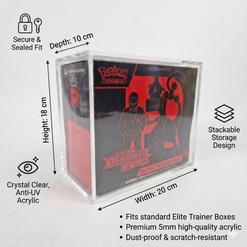 Pokemon Elite Trainer Box ETB Acrylic Case Magnetic Anti UV Display — image 3