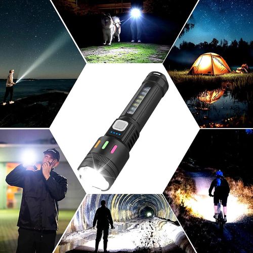 2PC 99000000LM Super Bright Flashlight LED Powerful Rechargeable Torch Zoomable — image 11