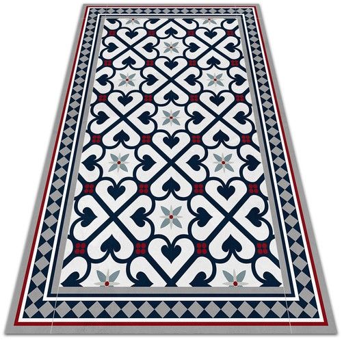 Vinyl Carpet Floor Rug Mat Home Decor Living Room  100x150 floral diamonds