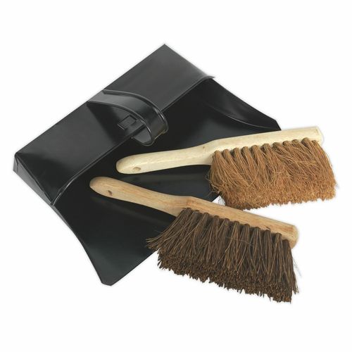 Sealey Dustpan Brushes Set Metal Cleaning Clean Floor Sweeping — image 2