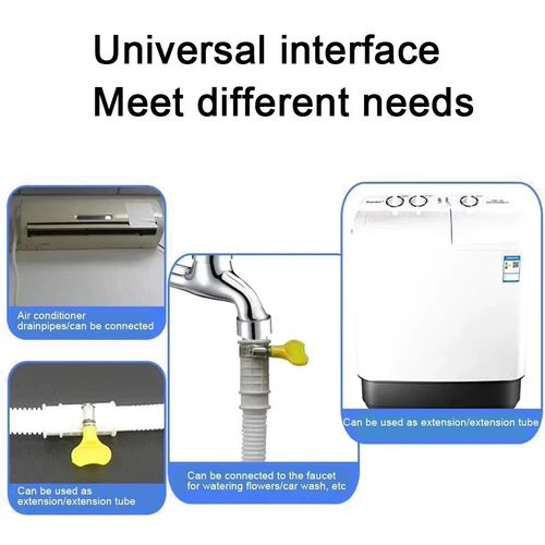 Portable Hose for Air Conditioner Drain/Washing Machine Water Inlet 1m Length — image 8