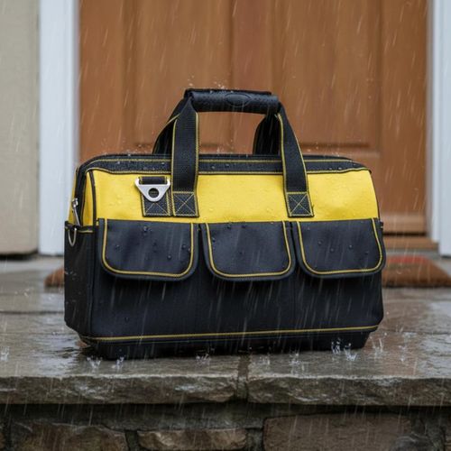 Heavy Duty Canvas Tool Bag Multiple Pockets for Home Repair Workshop Storage Use — image 5