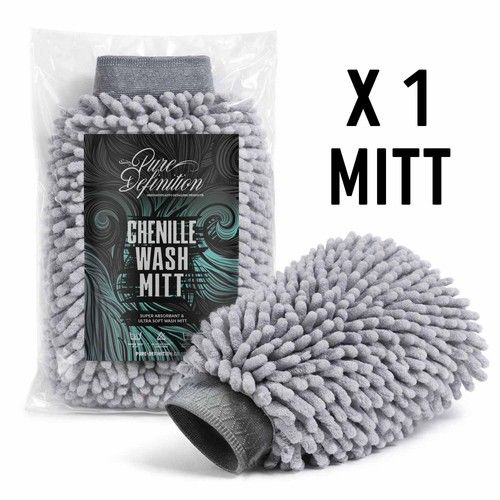 Chenille Wash Mitt Luxury Microfibre Noodle Car Washing Cleaning Pure Definition