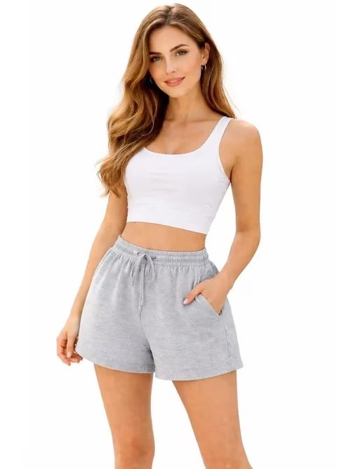 3 Pack Womens Cotton Elastic Waist Shorts Ladies Summer Casual Beach Hot Pants — image 5