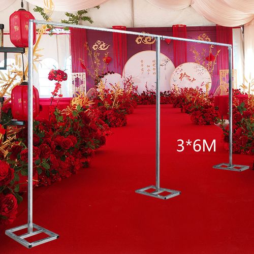 6M x 3M Wedding Backdrop Stage Stand Pipe and Drape Kit Curtain Frame Heavy Duty — image 8