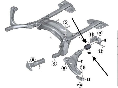 Front Control Arm Bushing Removal Tool for BMW Mini R50 R52 R53 R55 R56 2001-12 — image 10