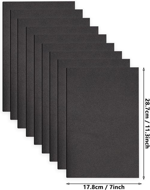 Versatile Black Eva Foam Sheets Thin DIY Craft Board 9 Pcs 17.78x28.7cm 2mm — image 5