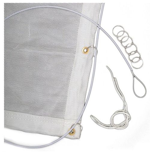 Egertec Archery Backstop Netting 9ft X 10ft. Comes With Hanging Wire And Rings