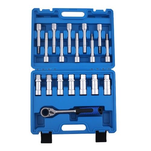 18pcs Shock Absorber Strut Nut Tool Suspension Strut Nut Removal Socket Set1/2''