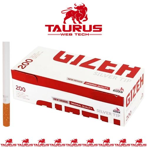 2000 x GIZEH Filter TUBES Silver Tip Paper Smoking UK FREE P&P — image 2