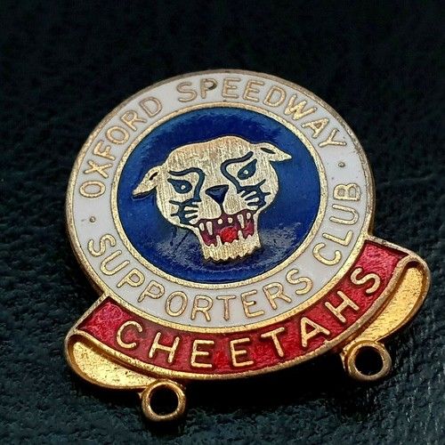 Oxford Speedway Supporters Club Enamel Pin Badge - Cheetahs - 1978 Year