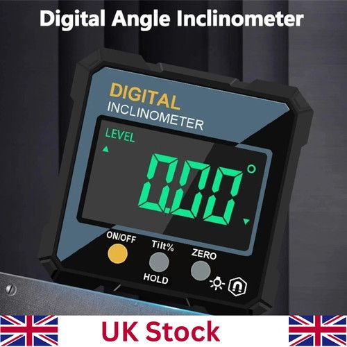 360° Magnetic Digital Protractor Angle Finder Gauge Inclinometer Level Meter