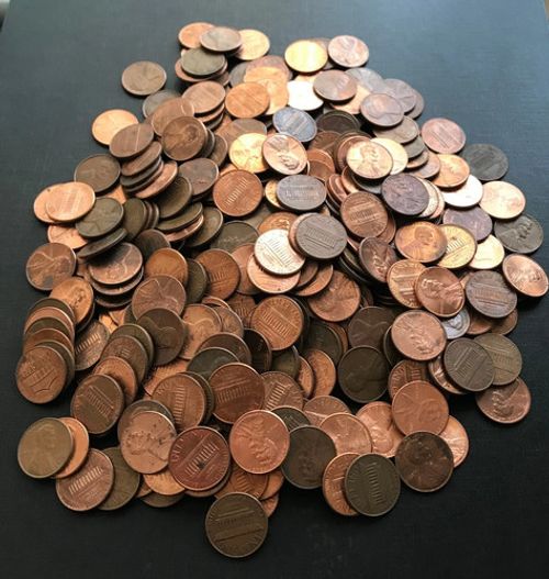 10 X UNITED STATES OF AMERICA LINCOLN ONE CENT COINS