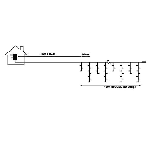 Xmas Outdoor christmas lights LED Icicle Lights,Low voltage,8 Modes with Memory — image 10