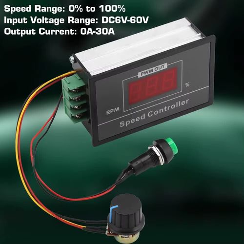 Speed Controller DC 6-60V 12V 24V 36V 48V 30A PWM DC Motor Speed Controller LEDS — image 2