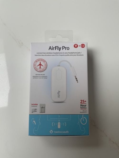 Twelve South AirFly PRO Bluetooth Audio Transmitter - White - deluxe edition