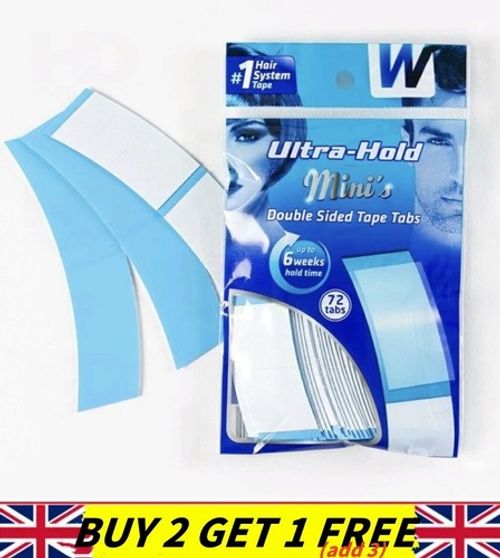 Walker Tape Ultra hold Mini's tabs strip lace wig toupee Hair piece 72 pack.
