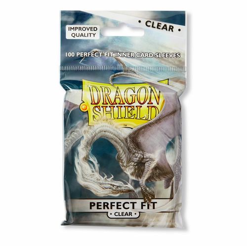 Dragon Shield Perfect Fit Inner Card Sleeves | 100 Clear Sleeves | MTG & Pokemon — image 1