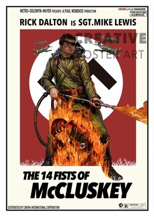 Rick Dalton Poster | The 14 Fists of McCluskey Poster | Movie Poster Print