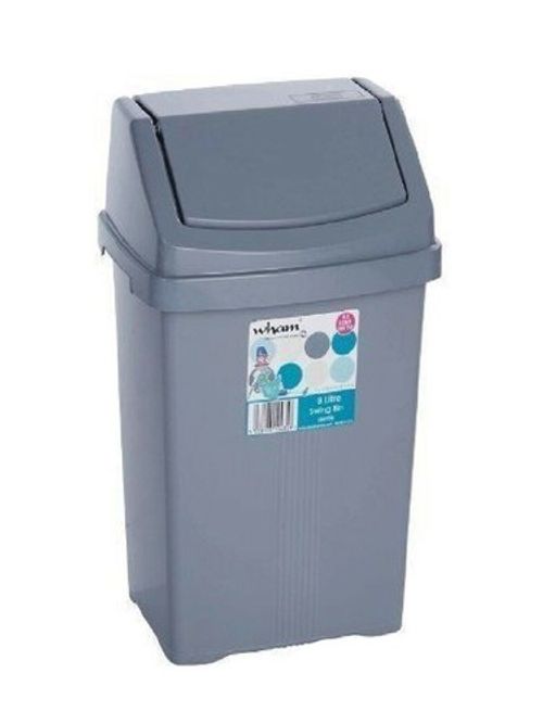 Plastic Swing Bin Flip Top 50 L Home / Office / Kitchen Rubbish Waste Dustbin