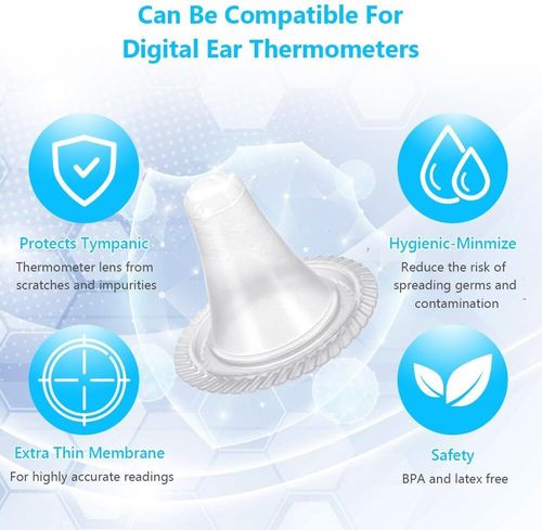 200 Replacement Ear Thermometer Cover Caps For Braun Thermoscan Caps Lens Filter — image 3