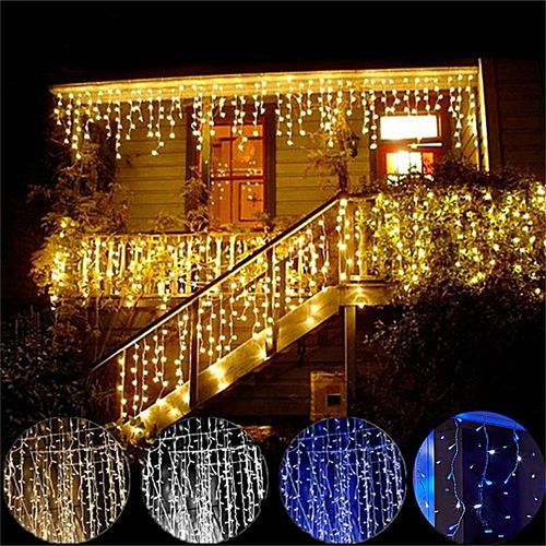 Xmas Outdoor christmas lights LED Icicle Lights,Low voltage,8 Modes with Memory — image 1