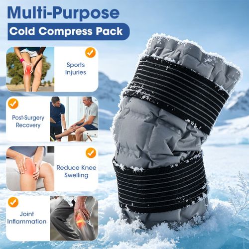 Reusable Knee SAP Ice Pack Hot Cold Compress Pain Relief Wrap Support Pad UK — image 10
