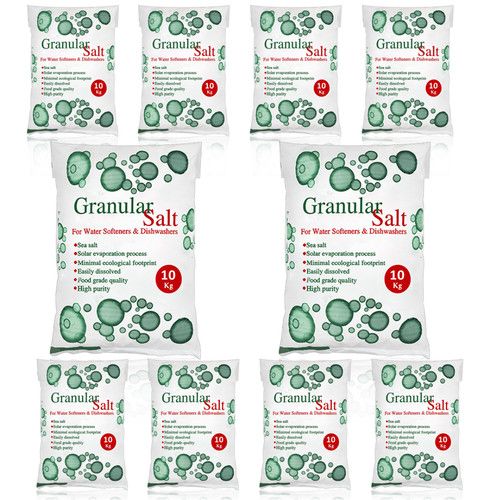 Granular Salt 10kg Water Softener Dishwasher Salt Food Grade High Purity UK