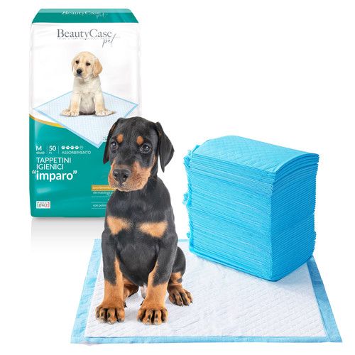Beauty Case Puppy Training Pads, Dog Absorbent Pee Pads, 60x60 or 60x90 - 50 Pcs