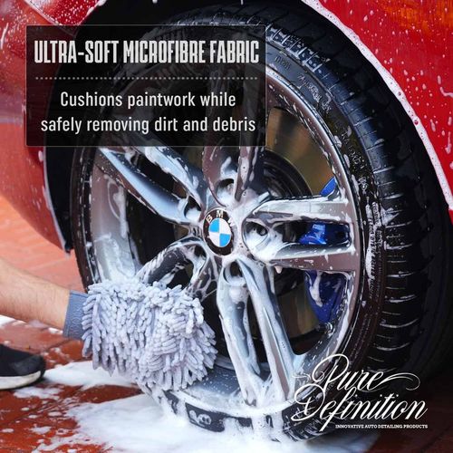 Chenille Wash Mitt X 2 Microfibre Noodle Car Washing Cleaning Pure Definition — image 6
