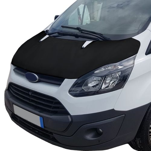 Black Bonnet Bra Cover Protector Guard For FORD TRANSIT CUSTOM 2012-2018 — image 2