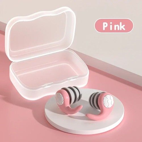 Silicone Noise Cancelling Sleeping Earplugs Comfortable 3 Layer 40db Ear Plugs