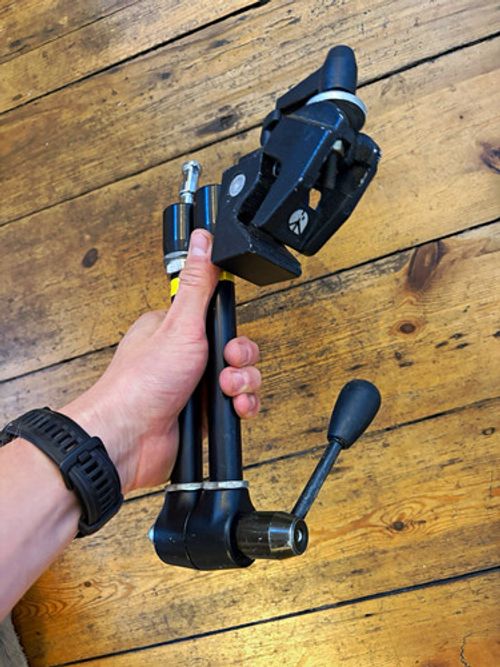 Manfrotto 143 Adjustable Variable Friction Arm with Super Clamp, Black