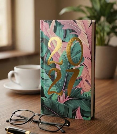 2027 DIARY POCKET SMALL / SLIM LINE METAL CORNER WEEK TO VIEW CUTE FASHION DIARY