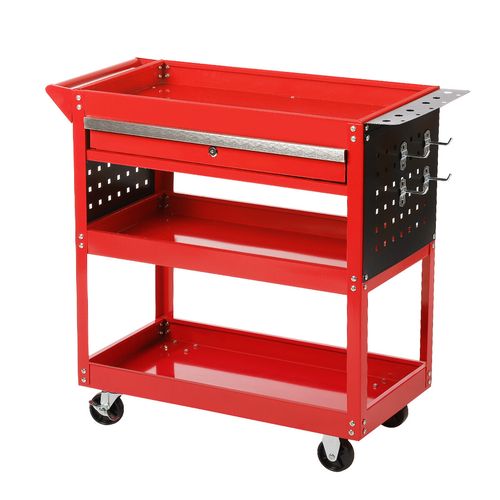 GARAGE WORKSHOP TOOL STORAGE TROLLEY CART WHEEL 3 TIER Mechanic Diy — image 10