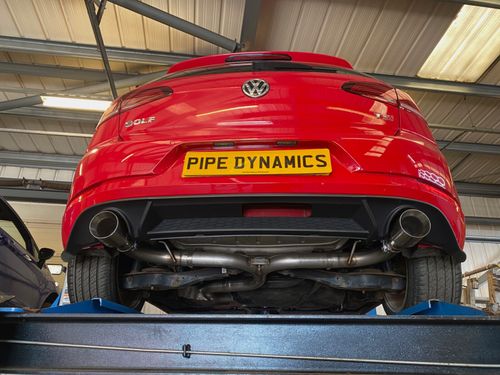 PIPE DYNAMICS VW Golf MK7.5 1.5 TSI DUAL EXIT GTI STYLE BACK BOX DELETE EXHAUST — image 3