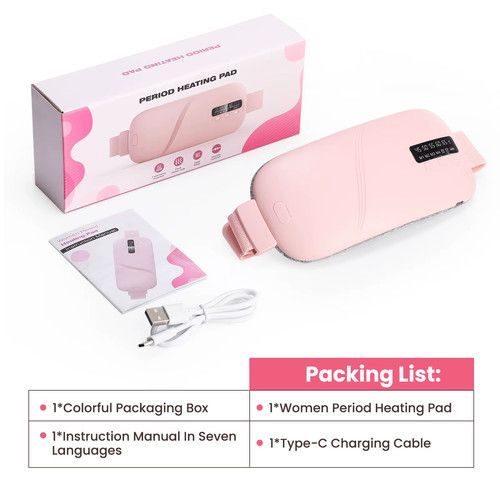 Electric Heating Menstrual Heat Pad Massage Belt For Period Pain Relief Cramps
