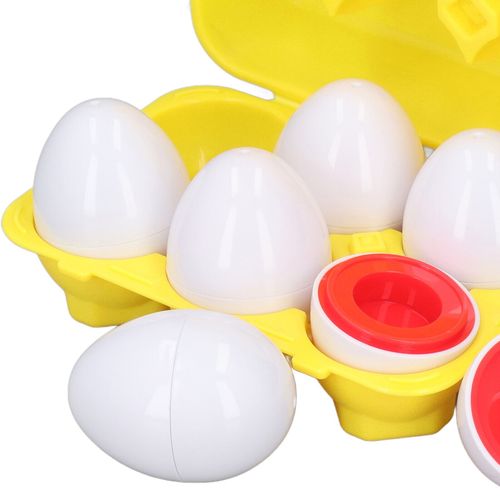 6x Egg Colour & Shape Sorter Kids Learning Educational Toy Sensory Baby Toys UK — image 3