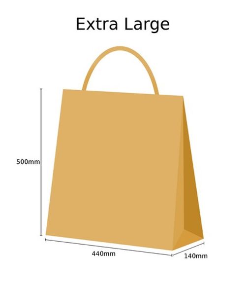 Paper Bags With Handles Brown Carrier bag Party Gift Twist Handle Takeaway