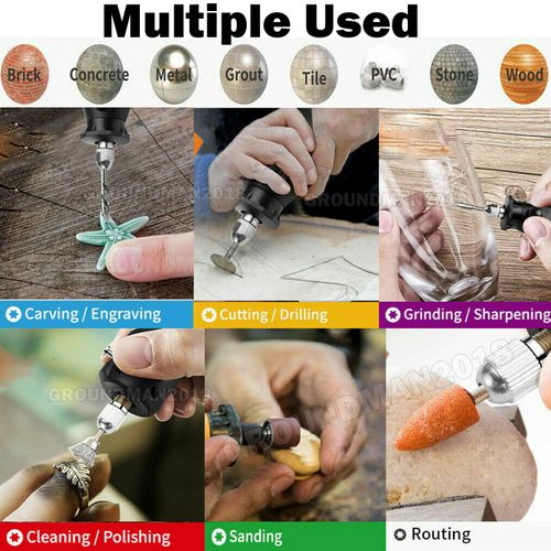 135W MINI MULTI TOOL ROTARY DRILL GRINDER SANDER POLISHER HOBBY CRAFT ACCESSORY — image 12