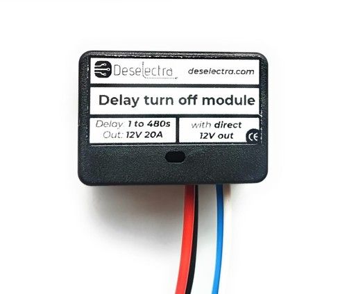 Easy to use car timer switch  relay 1-480 sec delay off 20A direct 12V out