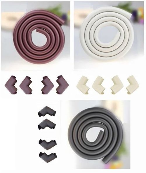 Baby Safety Tabler Protector Guard Strip 2M Foam Bumper + 4  Edge Desk Corners