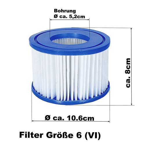 8x Pack Filter Cartridge Lay Z Lazy Hot Tub Spa Filters- for All Lay Z Spas NEW — image 9