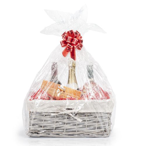 4 x Wicker Willow Gift Hamper Storage Baskets, Removable Lining, Nestable — image 7