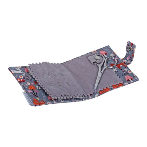HobbyGift Needle Case & Scissors: Woodland Toadstool* slight rust mark on needle — image 3
