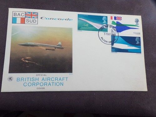 Great Britain - Elizabeth 1969 Concorde First Day Cover With Filton Postmark