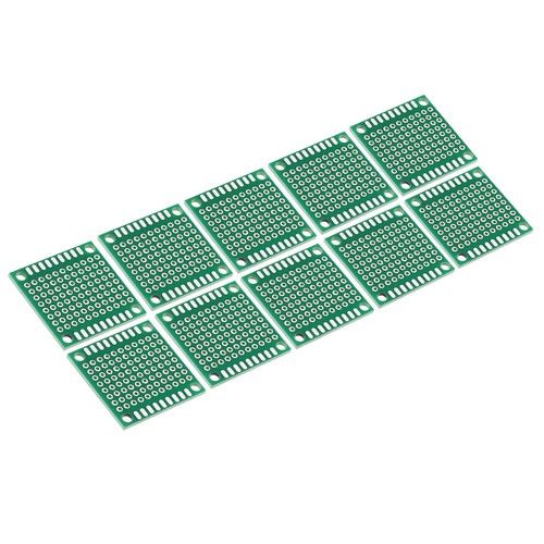 24Pcs 1.2" x 1.2" PCB Board Circuit Prototype Perfboard Solder Boards Green